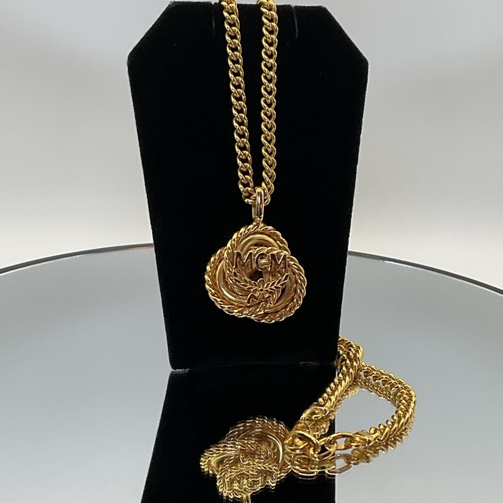 MCM Flower Logo Pendant